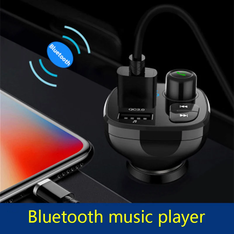 

BT12 Car MP3 player multi-function bluetooth hands-free music U disk car Cigarette lighter Auto accessories FM transmitter