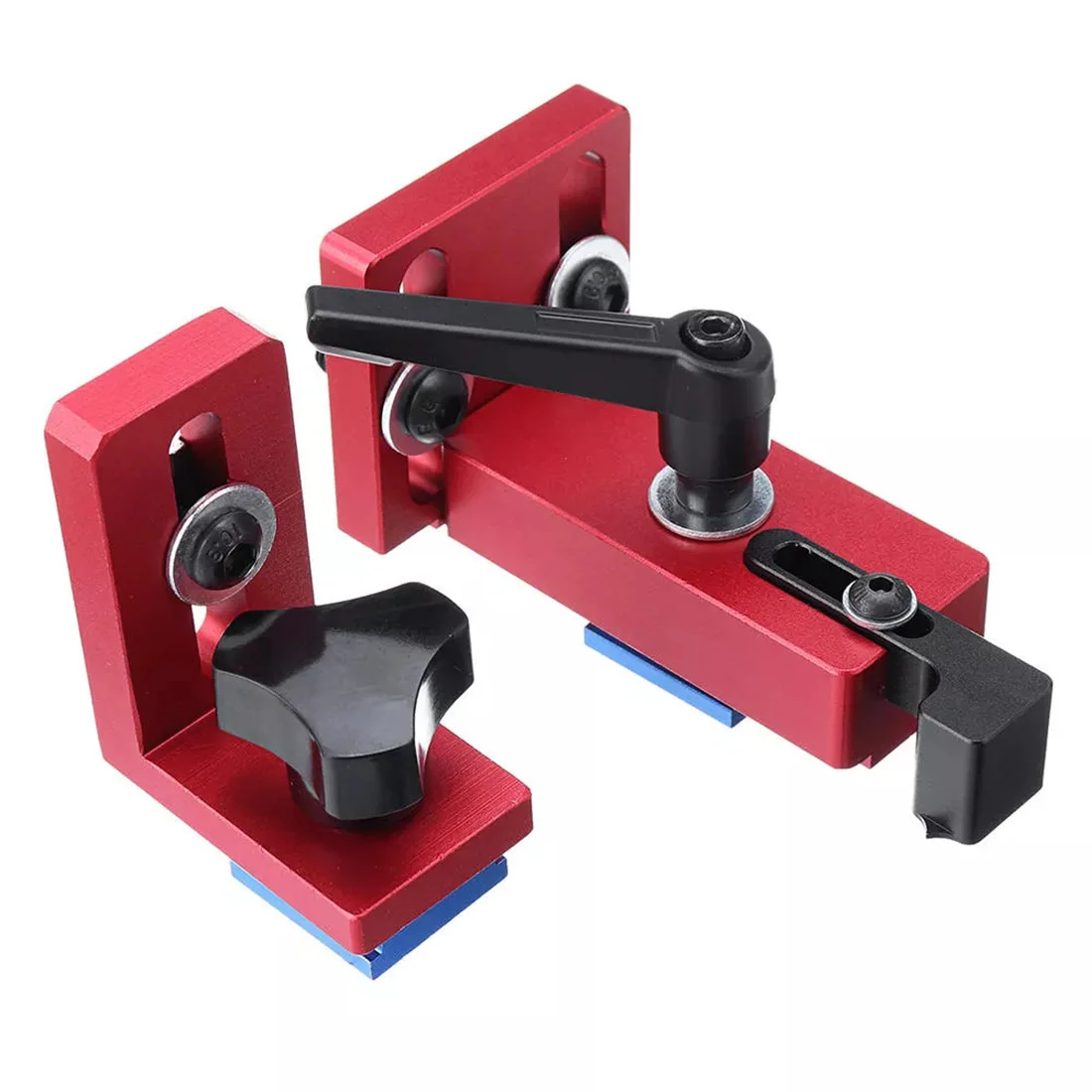 

Aluminum Alloy Fixed T-Track Woodworking Tool Miter Chute Stopper 30/45 Type Manual Woodworking DIY Tools - Red