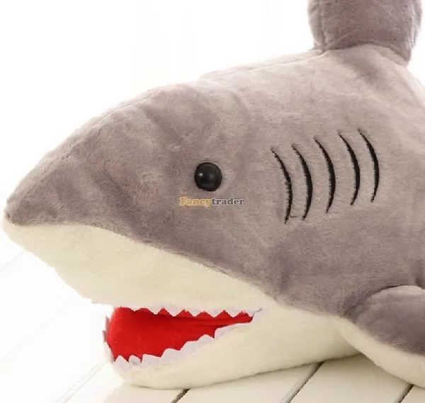 Fancytrader Good Selling! 51`` 130cm Huge Stuffed Soft Plush Funny Giant Shark Toy, Free Shipping FT50892 (6)