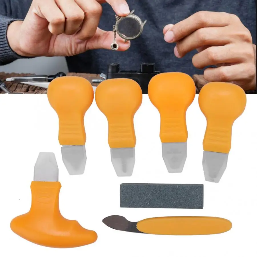 Professional Orange нож-рычаг набор часов задняя крышка открывалка съемный инструмент для ремонта с ножом камень для часовщика часы Ремонт Инструмент a