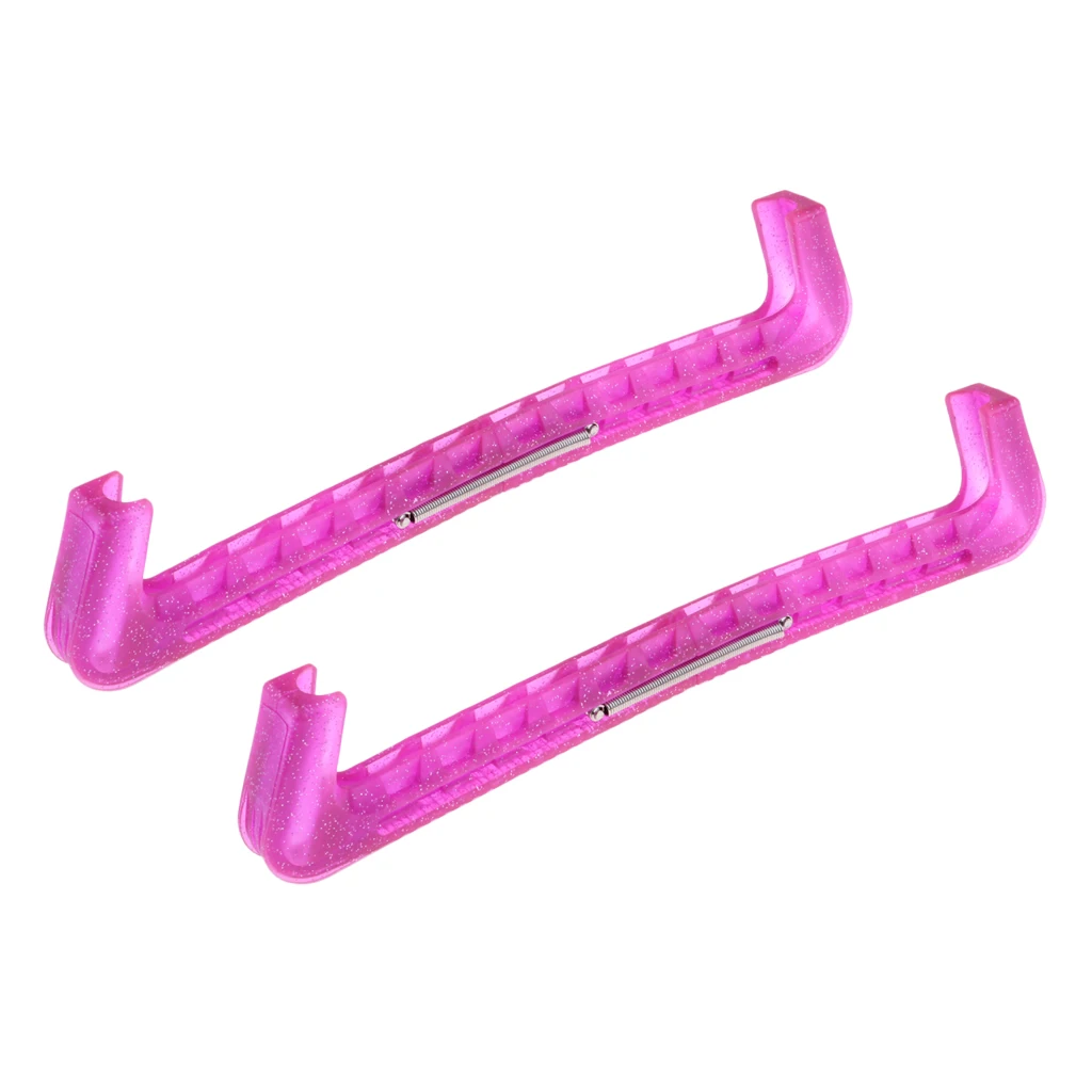 MagiDeal Custom Figure Ice Hockey Skates Blades Guard for Youth Adult Crystal Transparent Plastic Blade Protector 