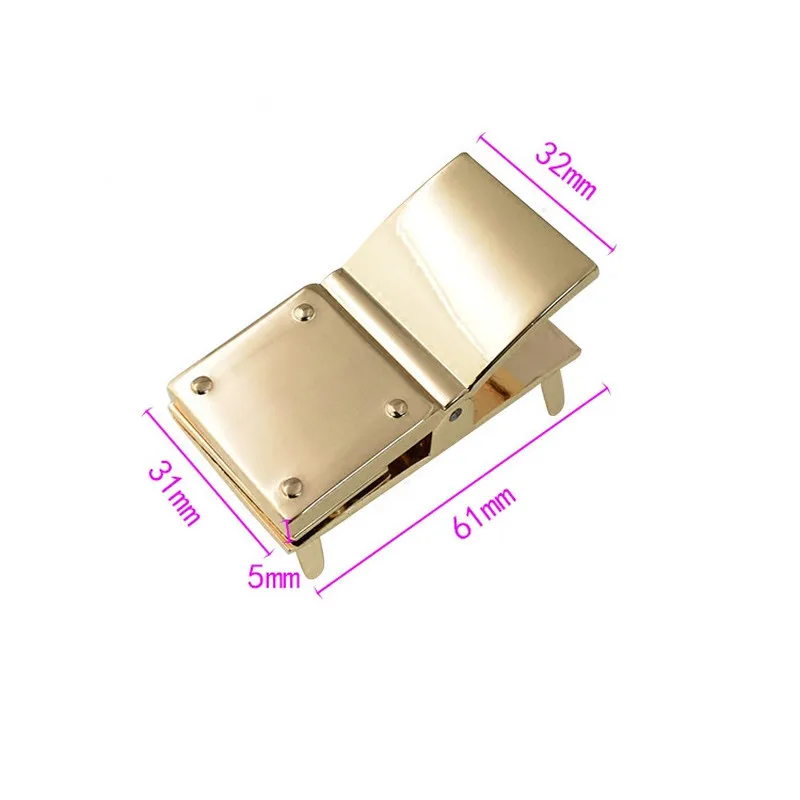 1 шт. Новая металлическая застежка поворотный замок поворотные замки для DIY кожаная сумка пряжки сумочки пружинный замок аксессуары