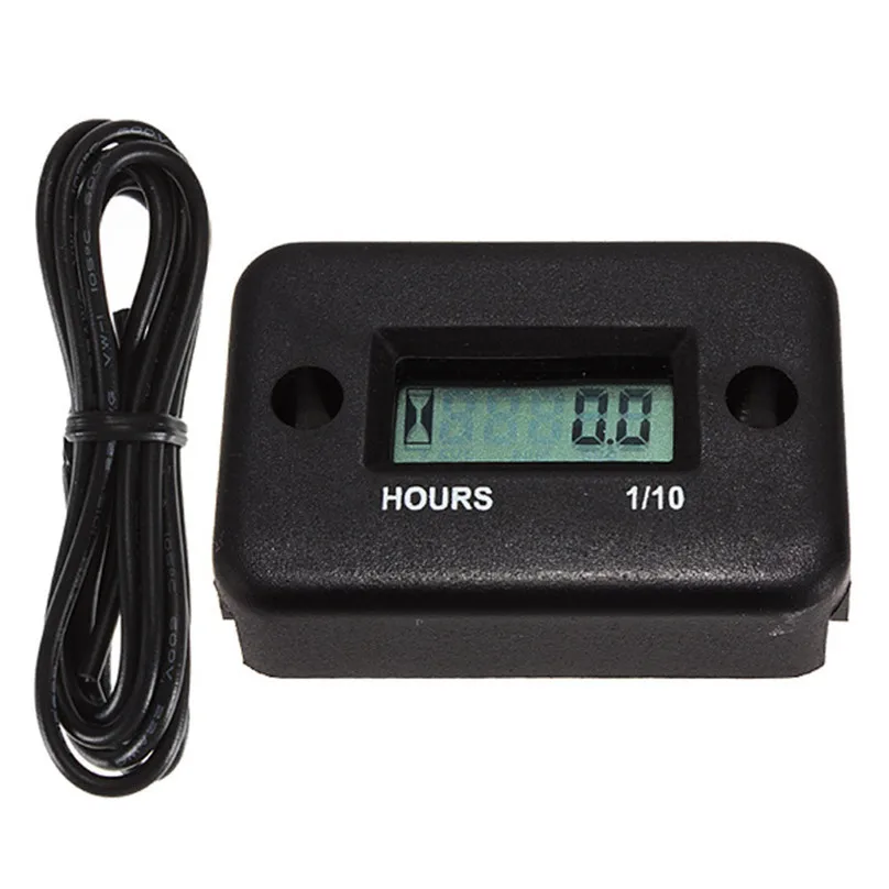 Hour Meter Waterproof LCD Display Inductive Tach Hour Meter for Marine