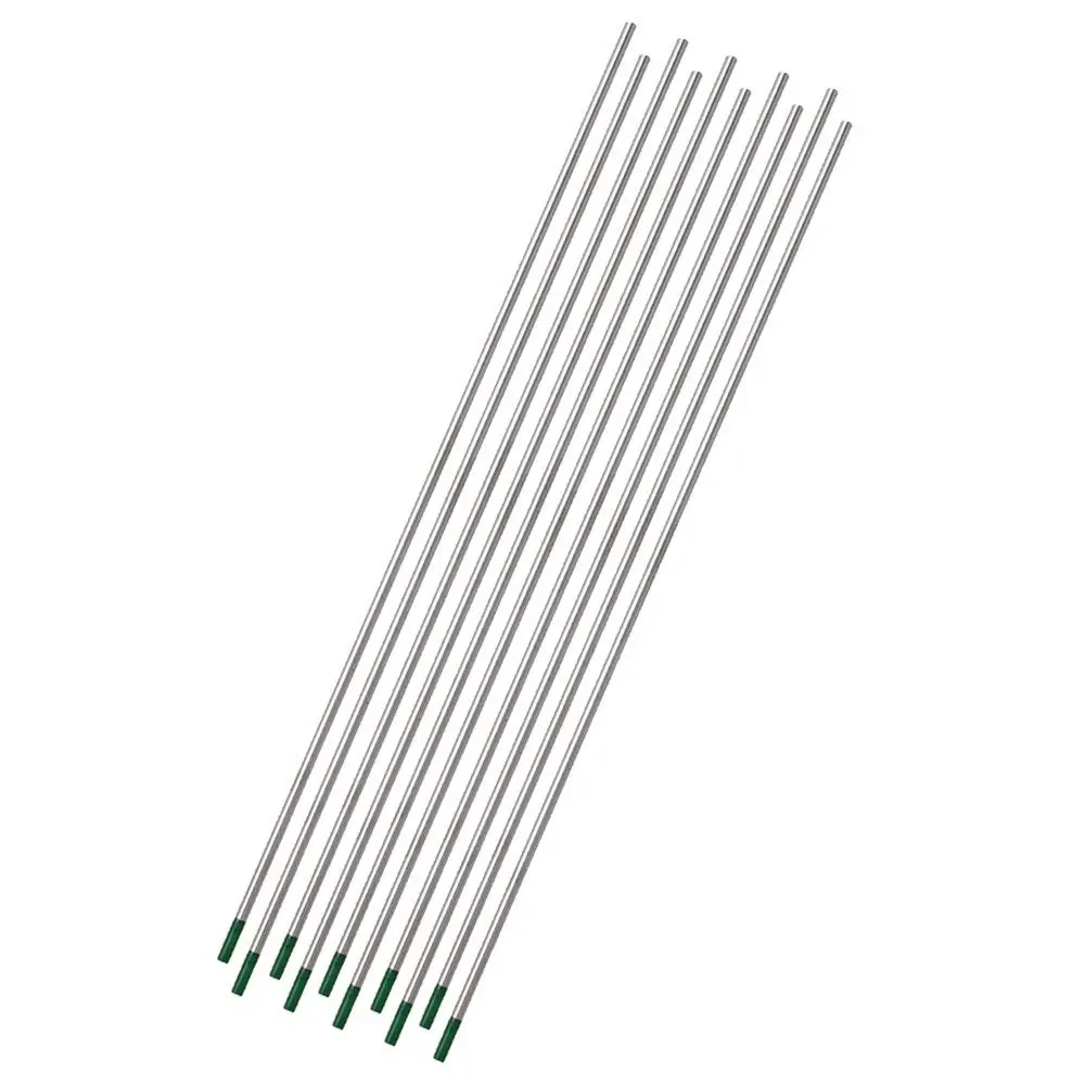 

2.0x175mm Green Industrial DC TIG Welding Tungsten Electrodes WP Pack of 10
