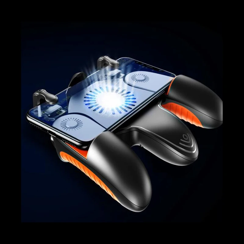 

Controller Gamepad Mobile Trigger Shooter Joystick Game Pad Phone Holder Cooler Fan with Metal Smart Phone Mobile Gaming