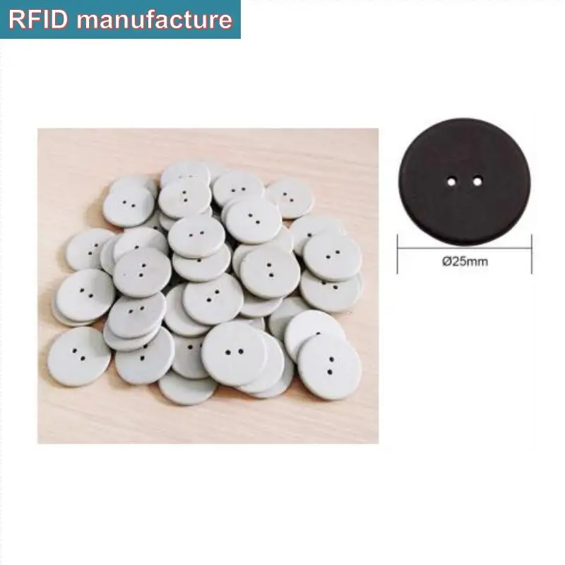 

garment button pps coin waterproof rfid washable uhf Clothing laundry tag passive gen2 epc alien h3 UHF for apparel management