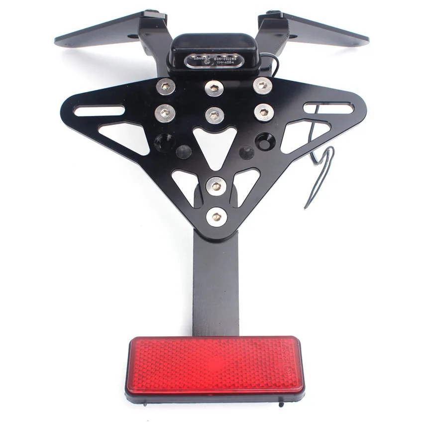 

Fender Eliminator Tail Tidy License Plate Bracket with LED warning lamp For Yamaha T-MAX530 2016 2017 2018 Black