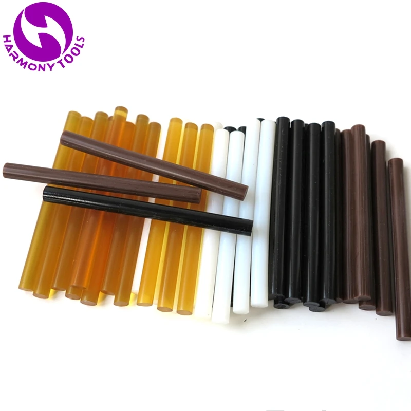 HARMONY Free Shipping 24 Pieces 7.5mm x 100mm small hot melt glue stick for fusion keratin bond hair extensions