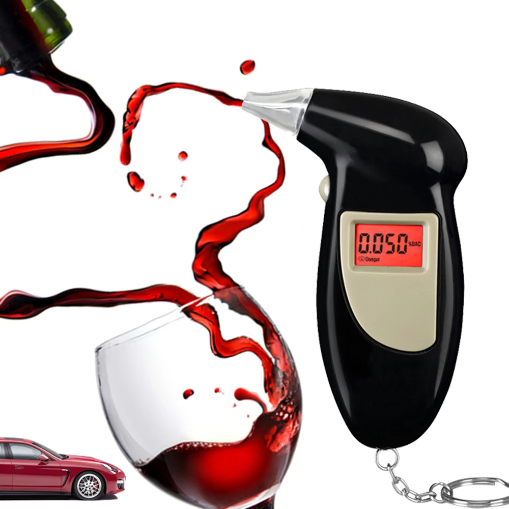 Frete Grátis Chaveiro Alcohol Tester Digital Bafômetro Álcool no ar Expirado Analisar 0.19% Bac Max 2020 11 High Quality Automóveis e motos
