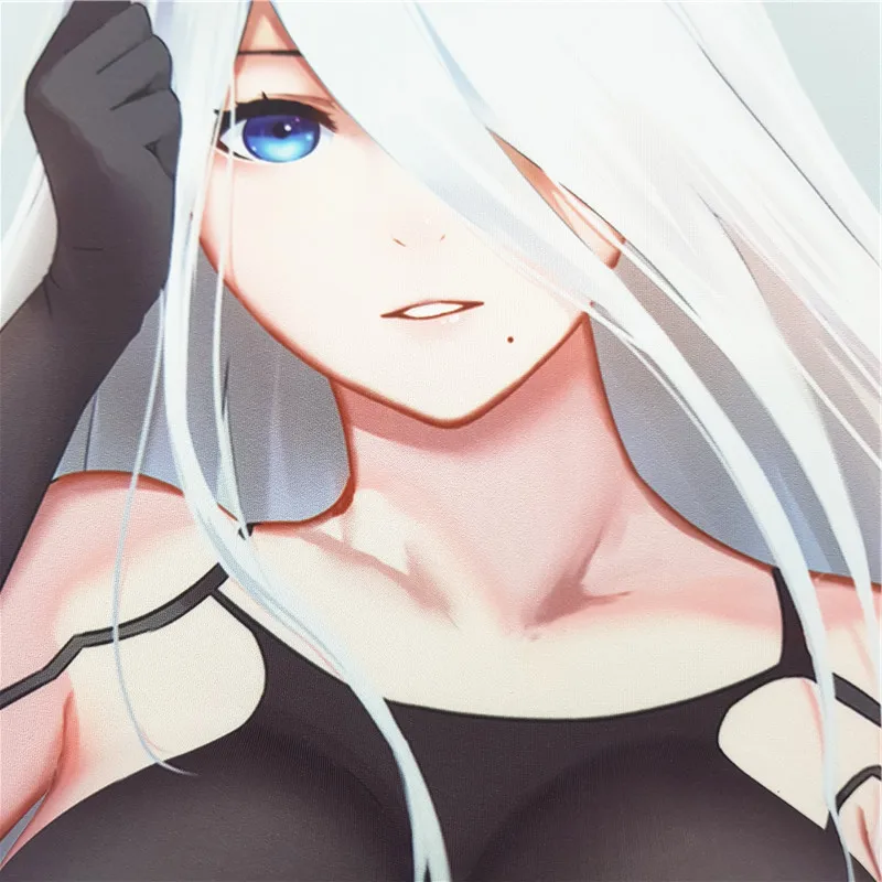 NieR: Automata A2 Ecchi аниме 3D коврик для мыши Мягкая грудь игровой коврик для мыши с подставкой для запястья с силиконовым гелем