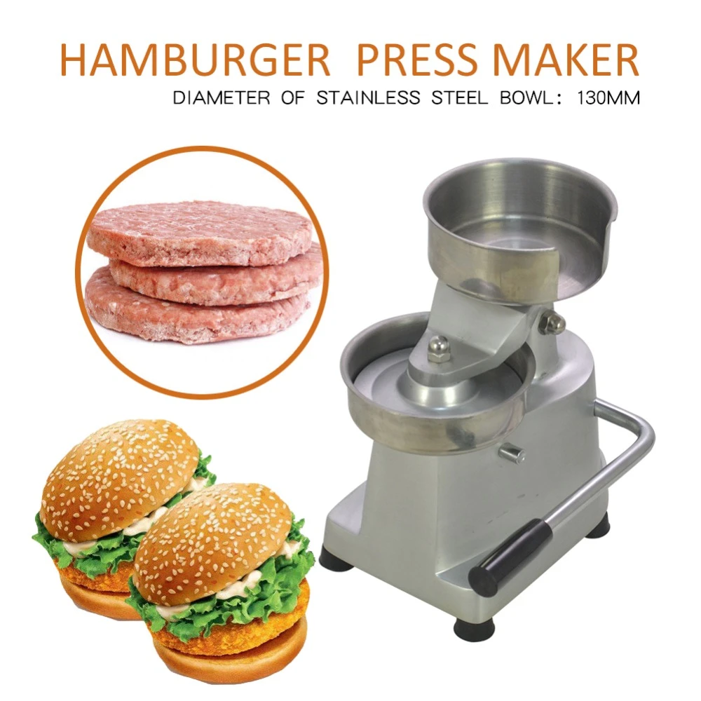 Commercial Manual Hamburger Patty Burger Press Maker Machine Diameter 130mm UK