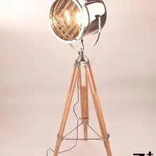 Промышленная лампа MASTER SEALIGHT торшер прожектор дерево Сделано