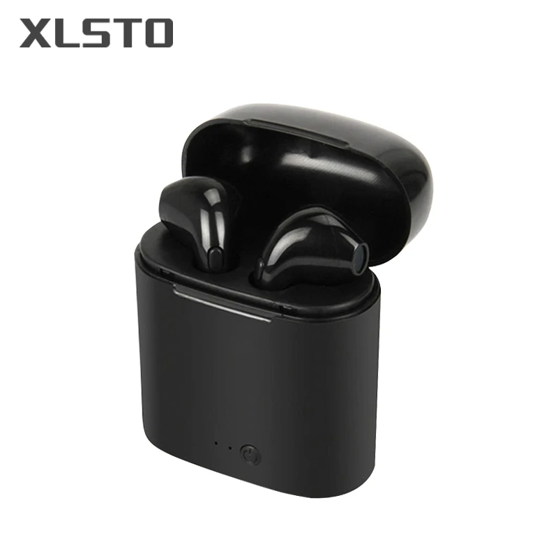 XLSTO беспроводные Bluetooth наушники i7 i7s TWS музыкальные набор стерео гарнитура для iPhone
