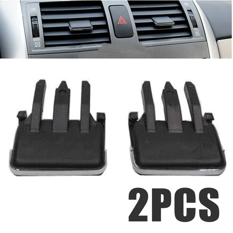 Air-conditioning Installation 1Pair Slice Air Conditioning Leaf Adjust Clips Car Air Vent Louvre Blade for Toyota Corolla