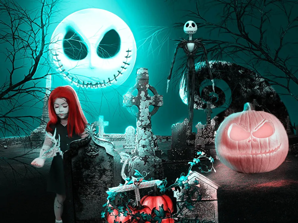 Diy diamond painting nightmare before christmas pattern mosaic mural