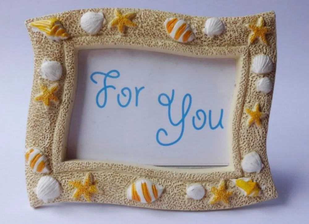 10pcs Starfish shell Beach Mini Photo Frame For Wedding Baby Shower