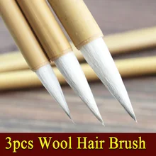 3 шт/набор шерстяная кисточка для китайской каллиграфии масляная щетка для рисования школьные принадлежности для творчества
