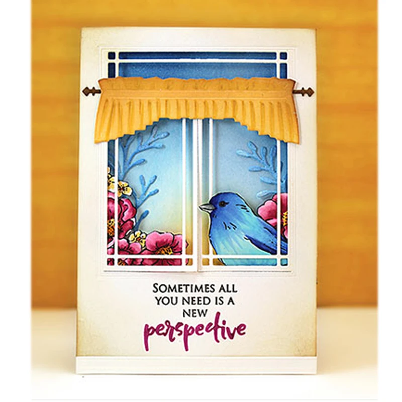 Window Curtain Sets Metal Cutting Dies Stencil For DIY Scrapbooking Decorative Embossing Suit Paper Card Die Cutting Template