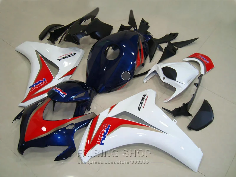 Мотоцикл обтекатель комплект для Honda CBR1000RR 08 09 10 11 белый красно-черные обтекатели комплект CBR1000RR 2009-2011 OT02