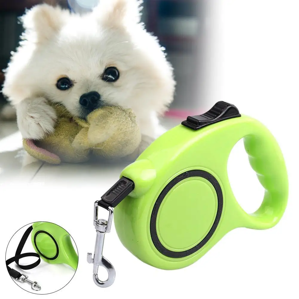 Green Elegent 3m Automatic Retractable Pet Dog Leash Extending Walking