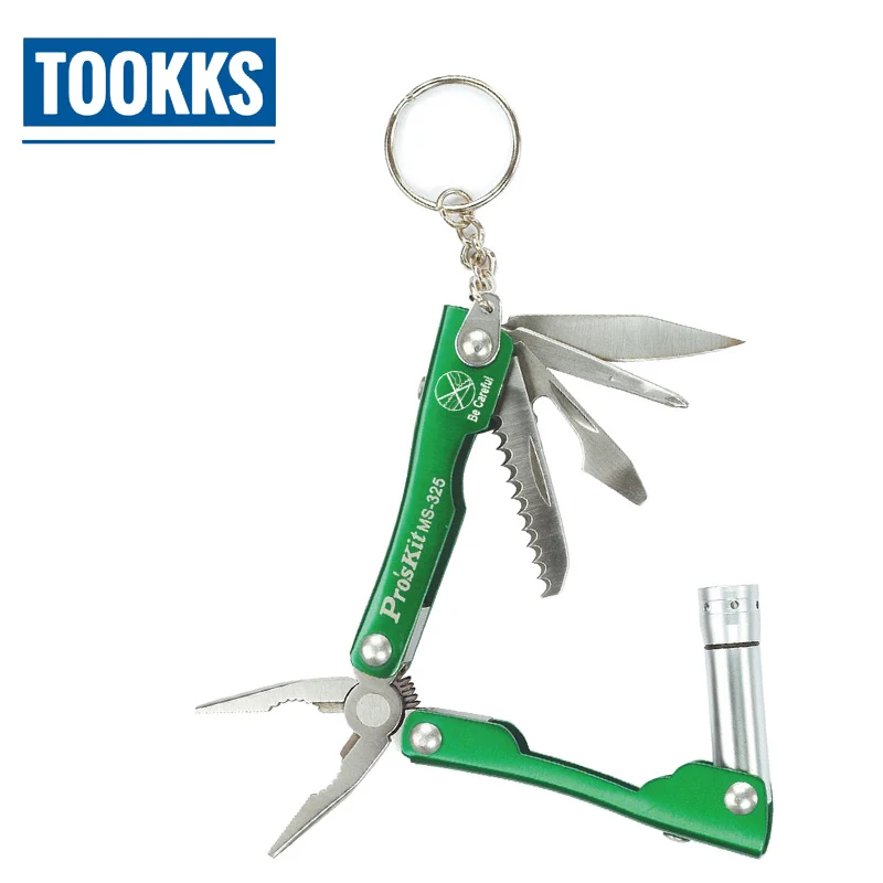 

Pro'sKit MS-325 Out Door Knife Combination Multi-Function Pocket Knife For Mountaineering Camping