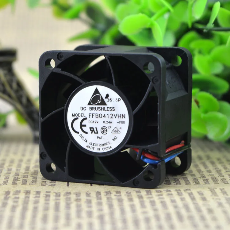 free-shipping-delta-ffb0412vhn-4028-40-40-28mm-4cm-12v-024a-3-pin-dc-cooling-fan