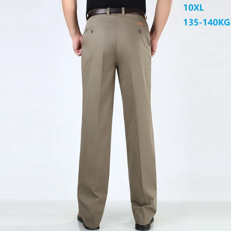 

FAISIENS 7XL 8XL Men Suit Pants Formal Large Size Classic 9XL 10XL Business Pants Black High Waist 48 Office Straight Trousers