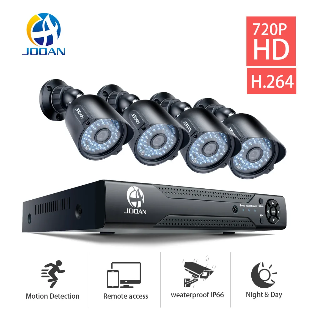 4CH CCTV System 720P HDMI AHD CCTV DVR 4PCS 1.0 MP IR Outdoor Security Camera 1200 TVL Camera Surveillance Kit (3)