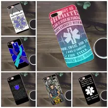 Funda para teléfono TPU funda para Apple iPhone X 4 4S 5 5C SE 6 6 S 7 8 Plus galaxy A3 A5 J1 J2 J3 J5 J7 2017 Emt Ems rescate médico