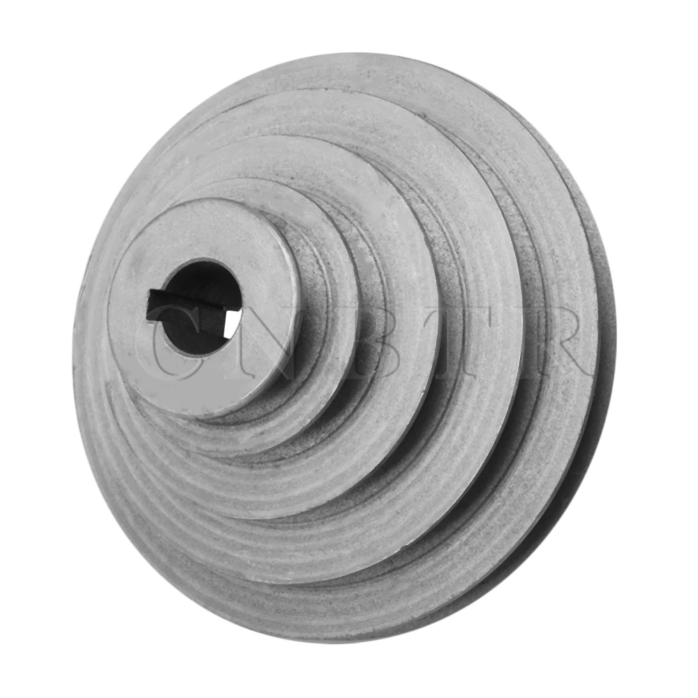 

CNBTR 56mm to 165mm Outer Dia 24mm Bore Chrome Iron 5 Step Pagoda Pulley Belt for A Type V-Shaped Timing Belt