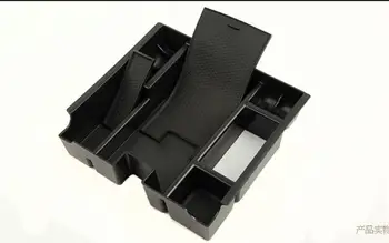 

Black Console armrest storage phone box holder Cover Trim 1pcs For Jaguar Xf x260 2016 up / XJL