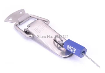 

free shipping metal hasp 5101b Stainless steel flat nose buckle air box lock hardware part wooden box fastener suitcase hasp