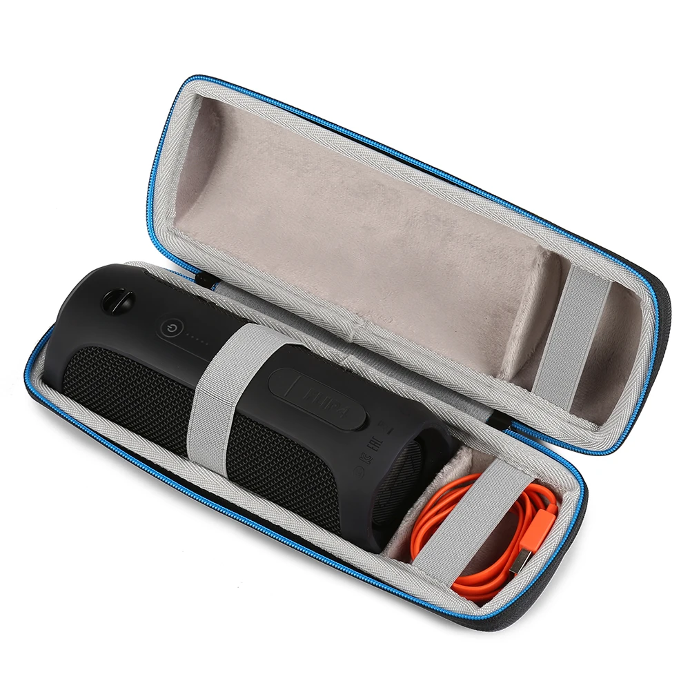 EVA жесткий чехол дорожная сумка чехол для JBL Flip 4 беспроводной Bluetooth динамик черный(только чехол