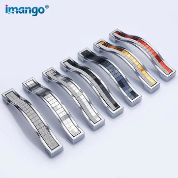 

Drawer Handle New Modern Crystal Bright Light Diamond 96MM-160MM Furniture Handles Knob Drawer Wardrobe Cabinets Cupboard Pull