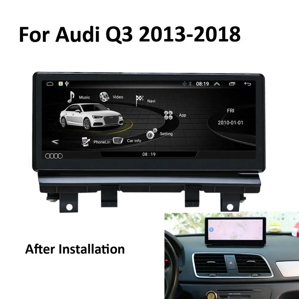 

COIKA 8.8" Android 8.1 System Car GPS IPS Touch Screen Stereo For Audi Q3 2013-2018 Multimedia Player WIFI Google 2+32G Carplay