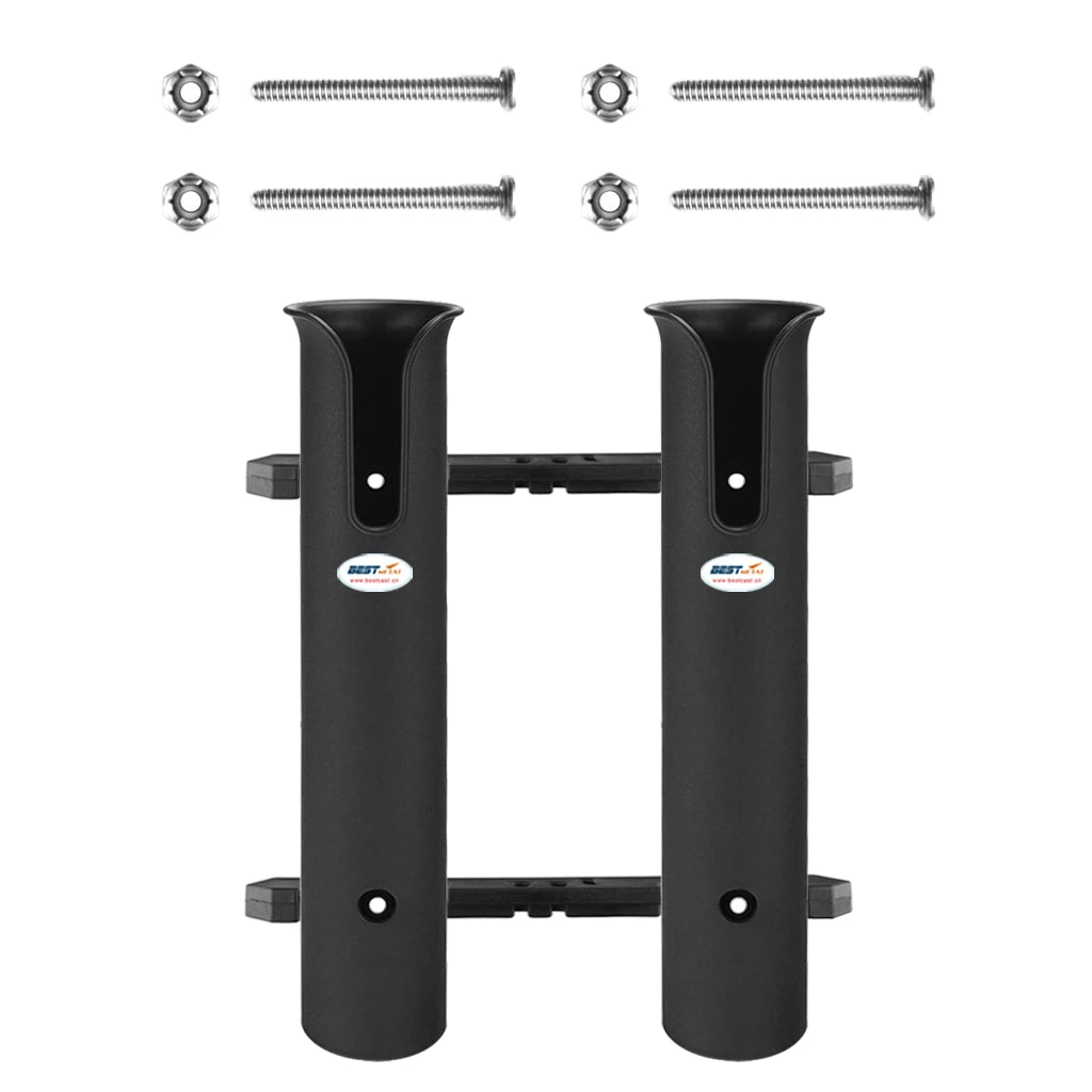 High Quality Newest Boat Yacht 2 Pole Tube Rack Mounting Bracket Happy Fishing Water Sports Rowing Boat Accessories