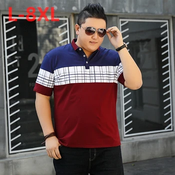 

10XL 8XL 6XL Men's Polo Shirt Short Sleeve POLO New Summer Male POLO Shirt Cotton Short Shirt Fashion Casual Poloshirt for Men