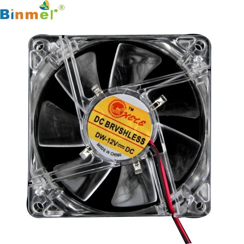 

Binmer SimpleStone Colorful Quad 4-LED Light Neon Clear 80mm PC Computer Case Cooling Fan Mod June08