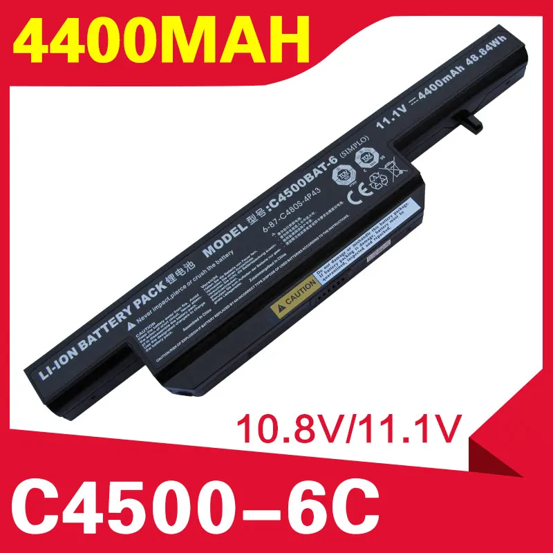 ApexWay 6 CELL 11.1V Laptop Battery for CLEVO C4500BAT-6 W250H W251 W271 C4501 C4505 A6-87-C480S-4P4 C4500 B4105 C4100 ApexWay 6 CELL 11.1V Laptop Battery for CLEVO C4500BAT-6 W250H W251 W271 C4501 C4505 A6-87-C480S-4P4 C4500 B4105 C4100