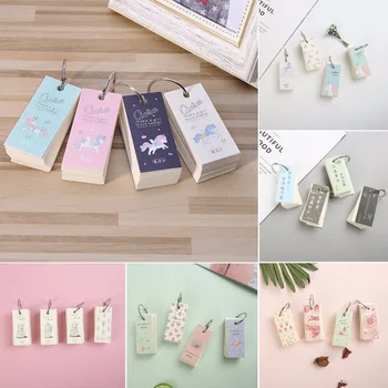 

110 Sheets Lovely Mini Notebook School Supply Vocabulary Writing Reciting Book