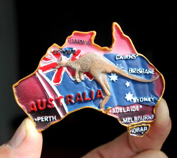 

Creative Australia Refrigerator Magnet Souvenirs Resin 3D Refrigerator Magnets Sticker Travel Souvenir Kitchen Home Decoration