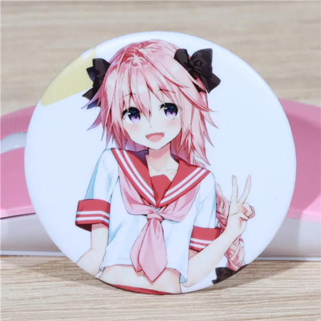 FFFPIN 5,8 см брошь японское аниме Fate Astolfo мальчик шпилька для девочек Русский мультфильм нагрудник значок монета значок ткань рюкзак Декор Прямая поставка - Цвет: Model D