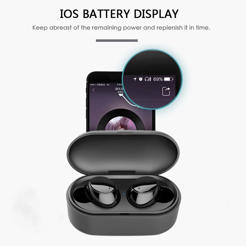 Newset X9S TWS Bluetooth 5 0 Wireless Headset with Mic Infrared Sensing Function Auto Startup Pairing Dual Ear Stereo for Phone