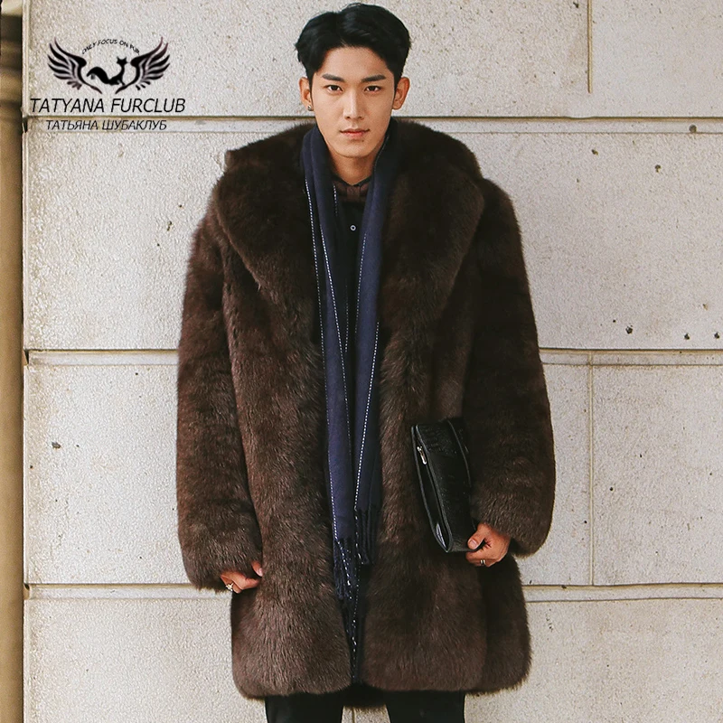 

Tatyana Furclub Luxury Man Fox Fur Coat,100% Real Value Natural Fur Coat,Top Quality Winter Men Jacket Fur,Men Fur Coat Jacket
