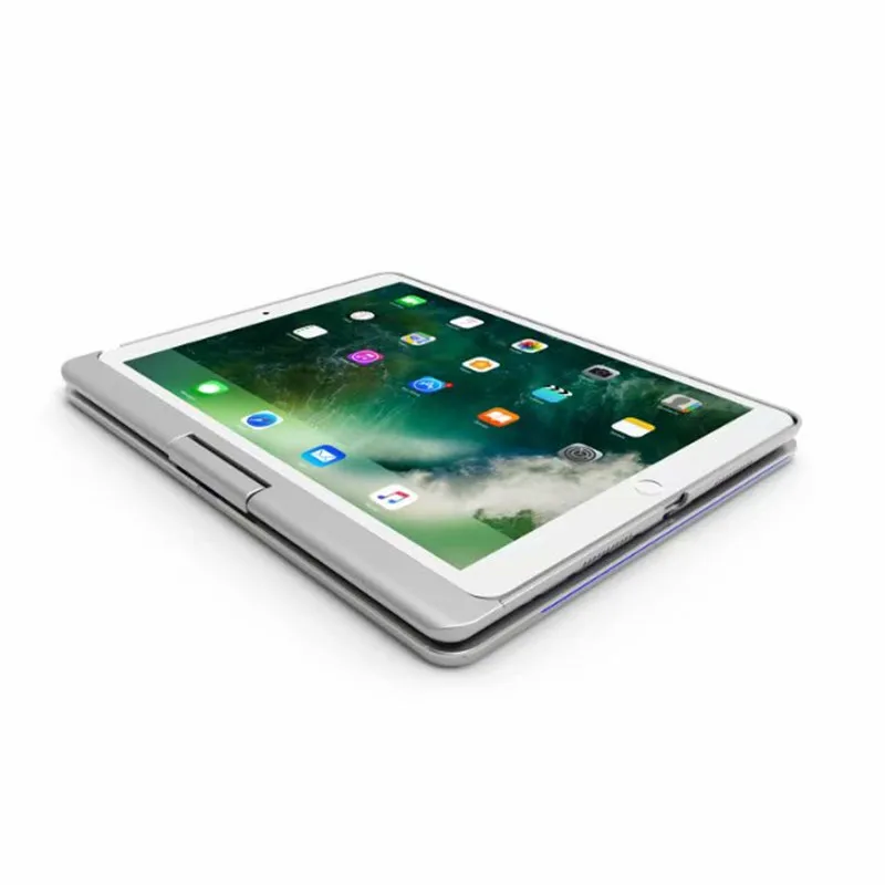 Новый 2017 для ipad pro 10,5 360 градусов вращения 7 цветов с подсветкой свет Беспроводной Bluetooth клавиатура чехол для ipad pro 10,5"