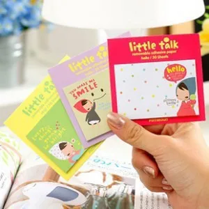 Японский и Южно корейский канцелярский блокнот с надписью Little talk memo pad милые