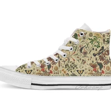 Пособия по биологии 101 теплый Высокие холщовые без каблука Повседневное индивидуальный дизайн обувь Прямая