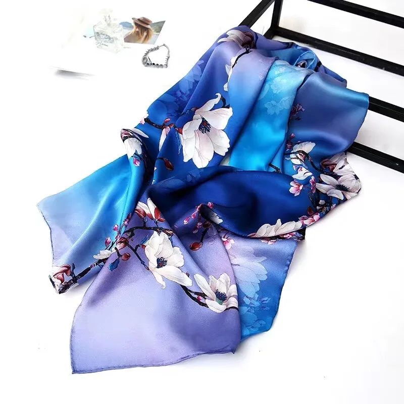 women-girls-100-real-mulberry-silk-satin-scarf-wrap-shawl-sarongs-silk-neckerchiefs-180-55cm-factory-sale-mixed-2pcs-lot-4110