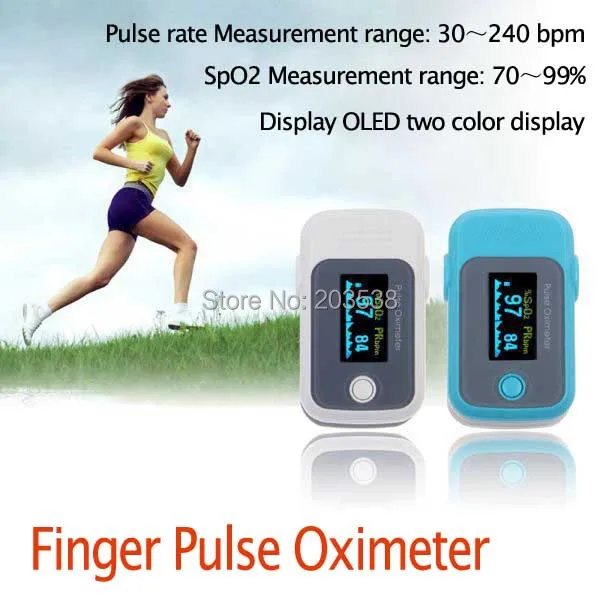 

Finger Pulse Oximeter Fingertip Blood Oxygen SpO2 PR Heart Rate Monitor