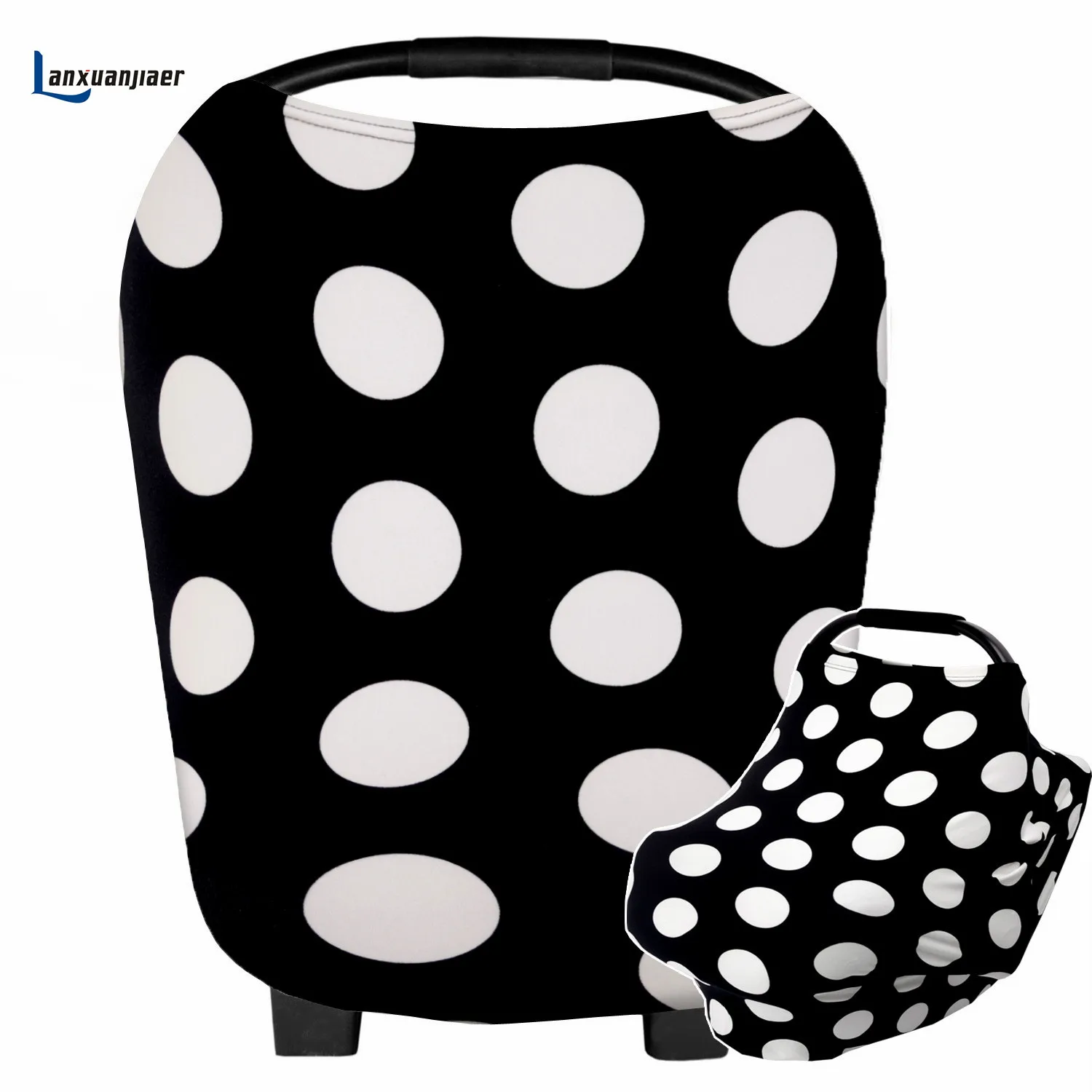 Multi Use Breastfeeding Mom's nursing cover Stretchy cotton dot High